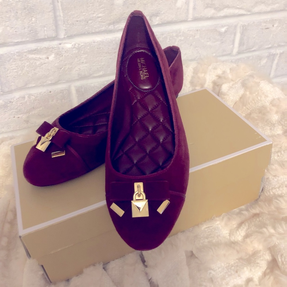 Michael Kors Alice Ballet Suede Flats